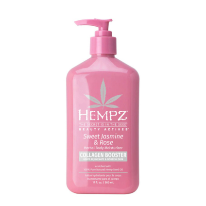 Hempz Sweet Jasmine &amp; Rose Herbal Body Moisturiser with Collagen Booster 500ml